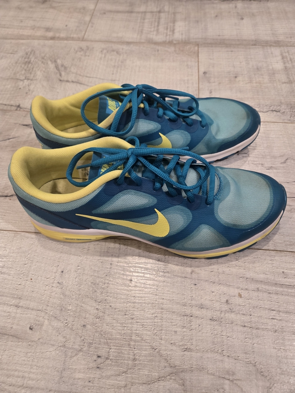 Nike Teal & Yellow Training Dual Fusiom TR Womens 9